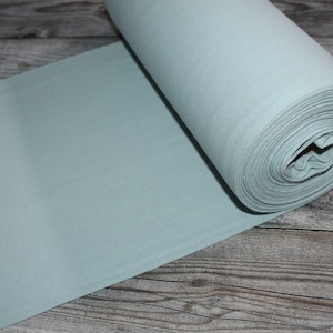 Cotton Cuffs Cuff Fabric Tubular Mint Green Uni Premium Maraki