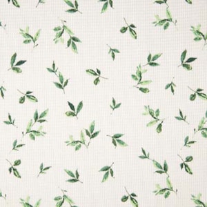 Waffelpique Waffelstoff Waffelmuster Herbstblätter Winterdesign Maraki