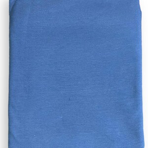 French Terry Sommersweat Jeansblau Uni Premium Maraki