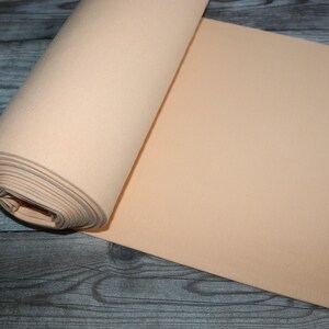Cotton cuffs Fine knit cuffs Cuff fabric Tubular fabric Light coral Uni Premium Maraki