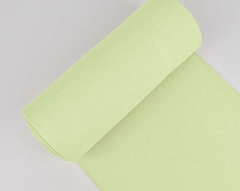 Baumwollbündchen Bündchenstoff Schlauchware Hellgrün Limes Soft Grün Uni Premium Maraki