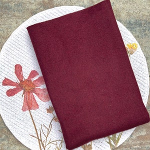 Flannel Coat Fabric Bordeaux Sold by the Meter Öko-Tex Standard