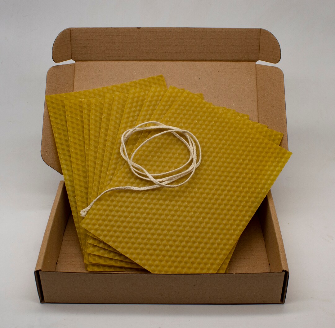 Beeswax Candle Making Kit, Beeswax Sheets for Candles, 10 Pcs 16,5x11,5