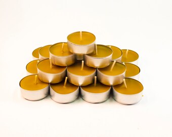 Beeswax candles tealight, 3.5 x 2 cm 10, 12, 24 pcs., 100% pure beeswax, tealight, handmade candles, gift