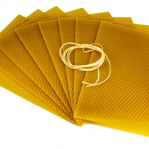Beeswax Candle Making Kit Beeswax Sheets for Candles 10 Pcs Etsy