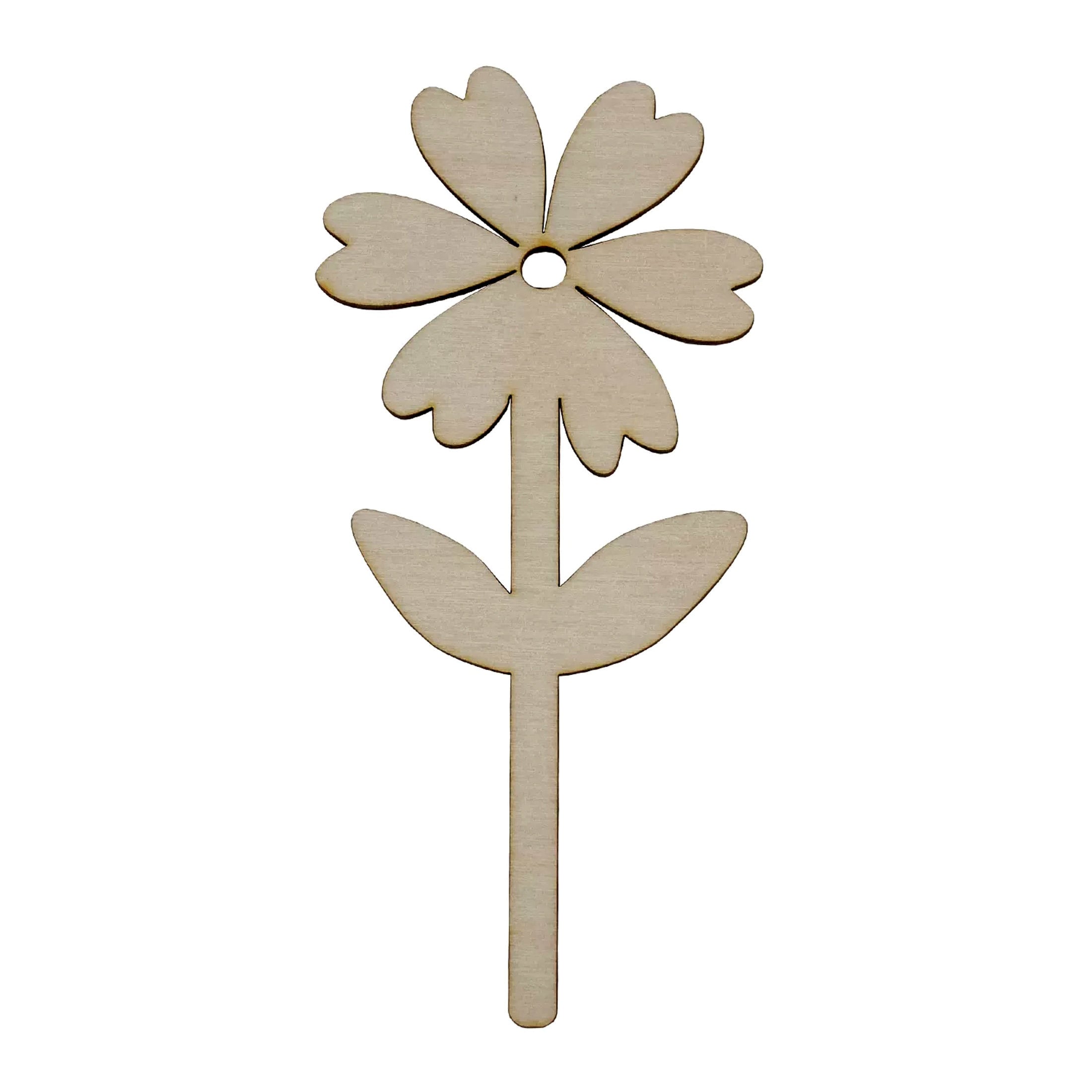 Floral Accents Wedding Sign Decor Mini Wooden Flowers Wooden - Etsy