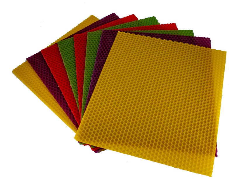 Colored Beeswax Candle Making Kit Beeswax Sheets for Candles Etsy