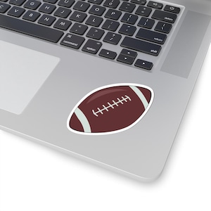 Football Kiss-Cut Stickers | Perfect for Sports Lovers, Gifts for Gamers, Decorate Laptop, Water Bottle, & More
