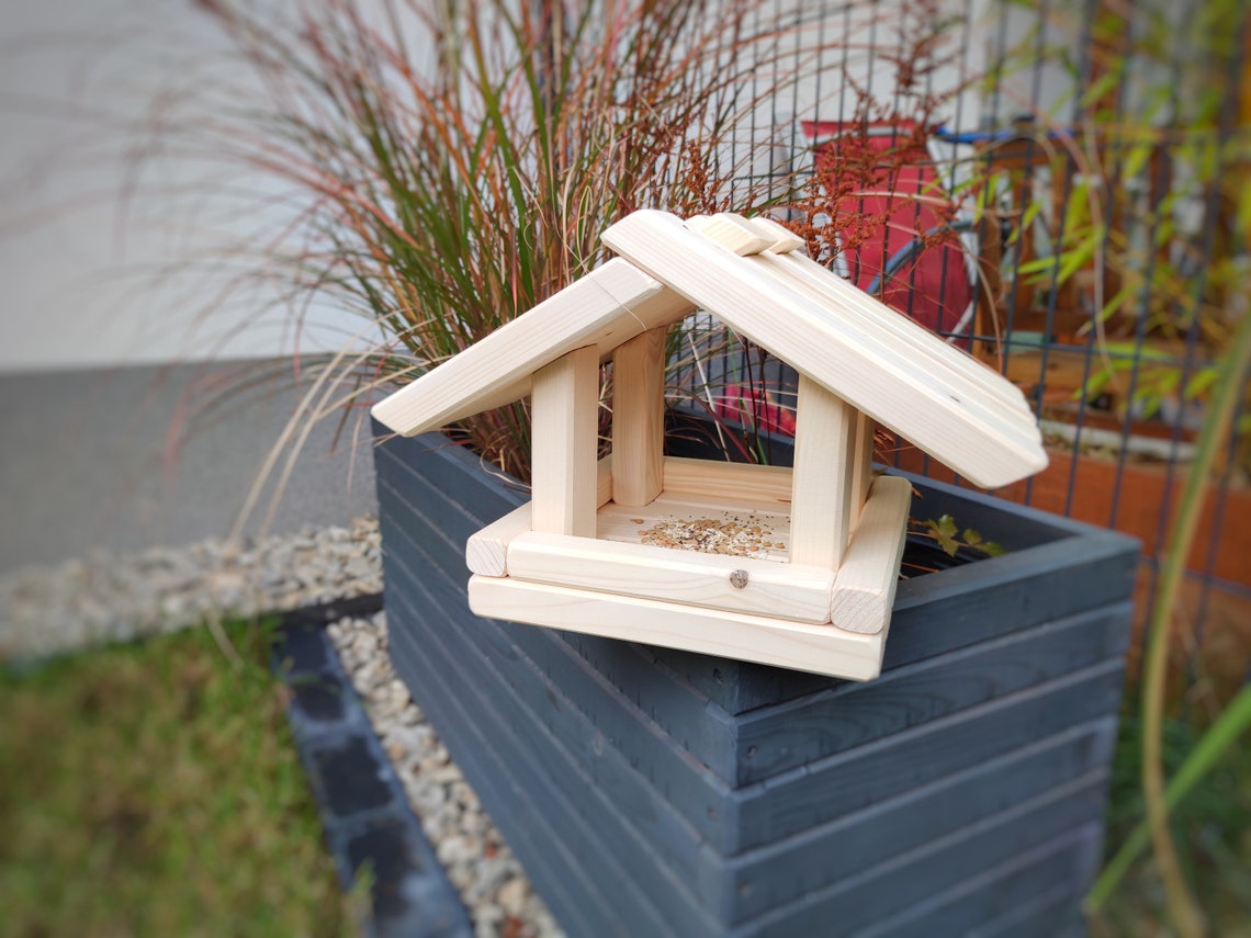 Vogelfutter für Balkon für Fenster Holz Vogelhaus hängen
