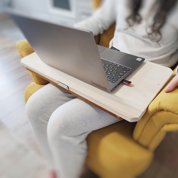 Lap Desk, Wooden Lapboard, Pillow Desk, Bed Tray, Serving Tray, Gaminng lap desk, Wooden Laptop Bed Tray for Reading