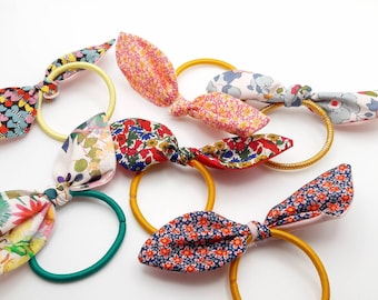 Liberty hair bows, hair ties, tana lawn hair bobble, elastic hair band, made to order