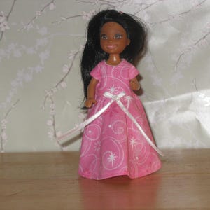 1 Handmade Doll Dress for Chelsea, Barbie&#39;s Little Sister fashion doll clothes NO Doll or Shoes