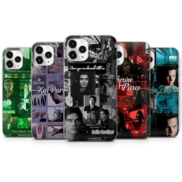 The Vampires Diaries, Stefan Damon Salvatore Elena fits for iPhone 14, 14 Pro Max, fits for Huawei, Samsung