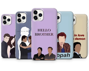 The Vampire Diaries Delena Stefan Damon Covers Fits for iPhone - Etsy