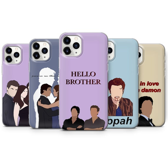 The Vampire Diaries Delena Stefan Damon Covers Fits for iPhone 14, 14pro  Max,iphone 13,for Samsung S10 Lite, A40, A50, A51, Huawei P20 