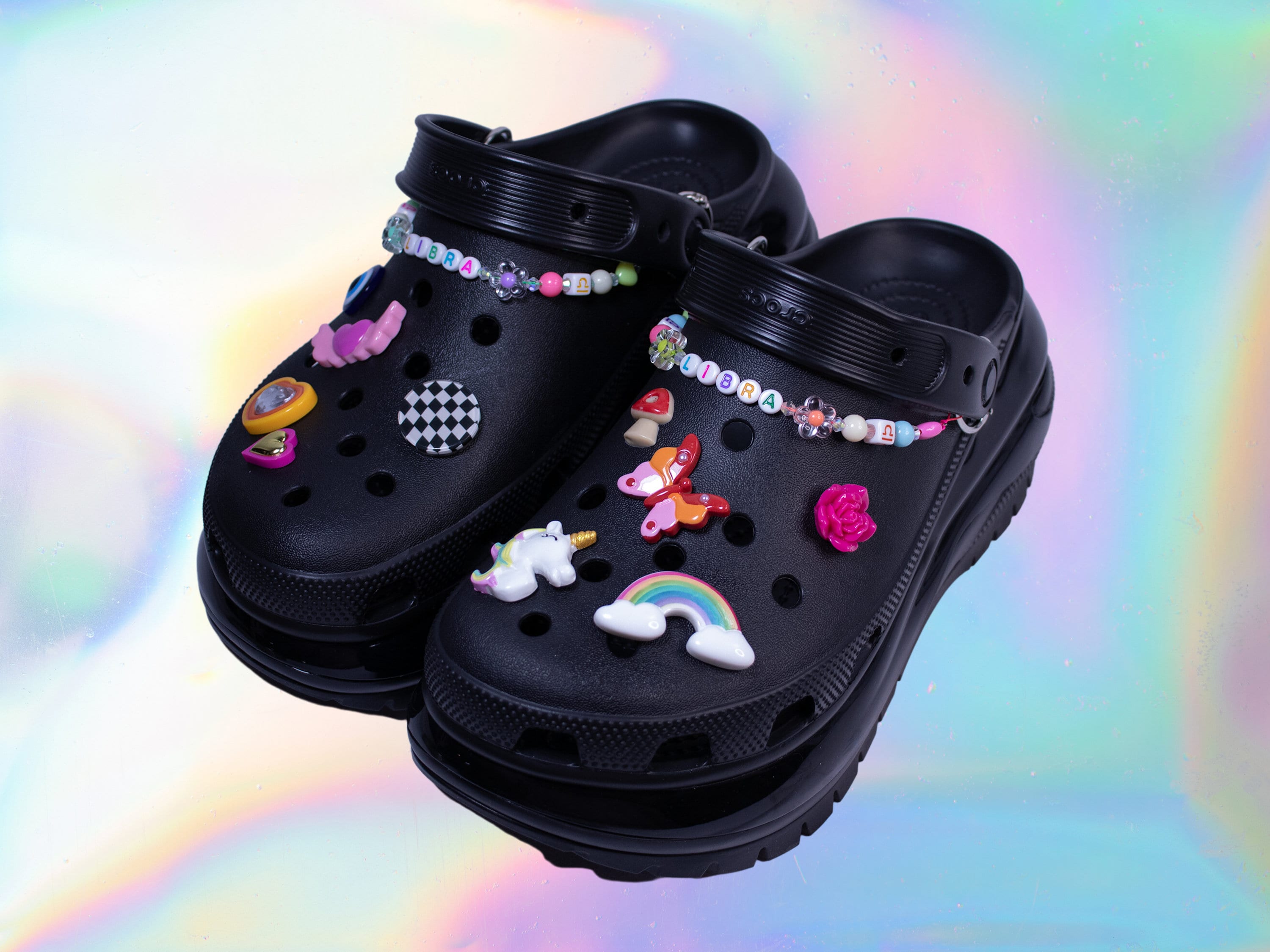 Dijes para Crocs para adolescentes y mujeres adultas, dijes brillantes para  zapatos de Crocs, accesorios de pines de diseño rosa, regalos de Navidad