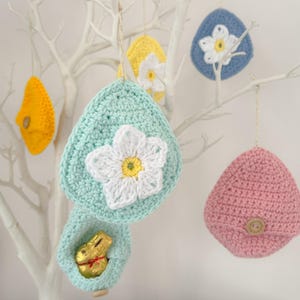 Crochet Easter Egg Pocket Pattern - UK Terms, Easy Skill Level (PDF Download)