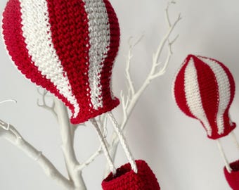 Hot Air Balloon Mobile Crochet Pattern – Amigurumi PDF