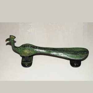 9&quot; Inches Modern Peacock Door Pull | Brass Peafowl Shape Door Handle | Enchantment Door House Warming