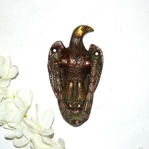 Eagle Figurine Door Knocker | Handicraft Bras Bird Theme Doorbell | Entryway Door Hardware