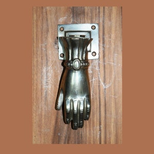 Lady Hand with Bracelet Figurine Knocker | Brass House Door Decorative Bell