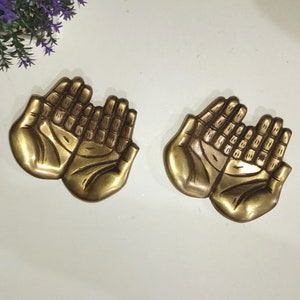 Pray Hand Shape Paperweight | Brass Hand Design Ashtray Party Table Decoration
