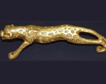 11'' Inches Tiger Shape Door Handle | Brass Jaguar Door Pull | Home Furniture Decor WSR