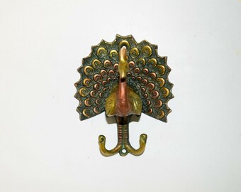 Set di 2 ganci decorativi da parete neri in ferro battuto per giardino
