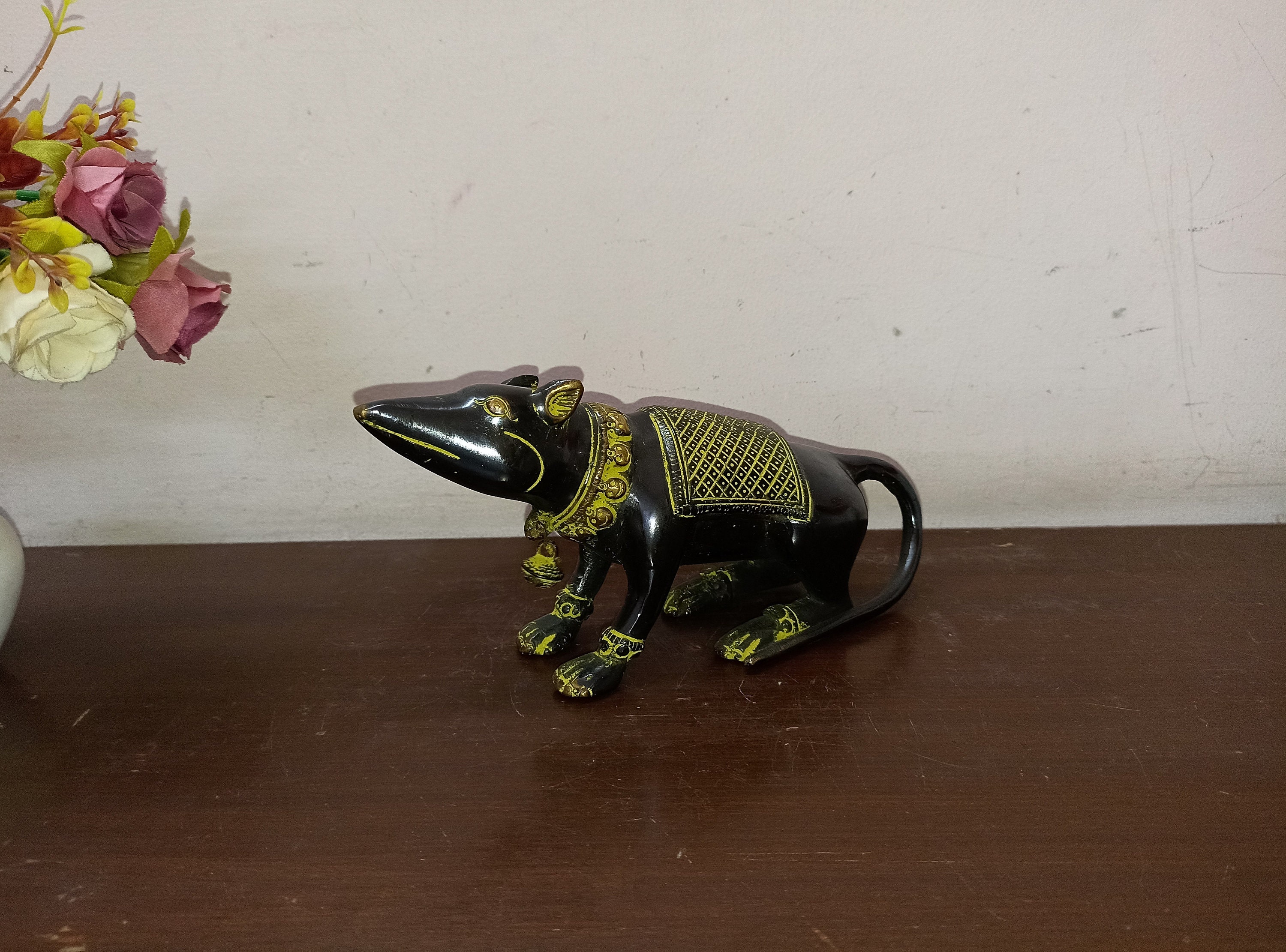 野生のげっ歯類の彫刻 | 真鍮製のムーシャクネズミの像 | ホーム