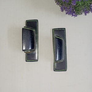 Poignée modernisée pour porte coulissante en laiton | Ensemble de poignées de porte en laiton à thème royal | Décoration de poignée de porte en verre pour entrée