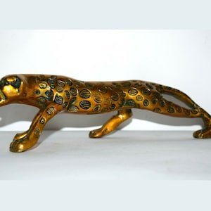 11&#39;&#39; Inches Leopard Shape Door Pull | Brass Jaguar Door Handle | Cupboard Almirah Door Decor