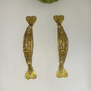 Tribal Man Spelar Trumma Design Entrédörravdragare | Mässing Bastar Konst Pimitive Man Design Kontorsdörrhandtag Dekor