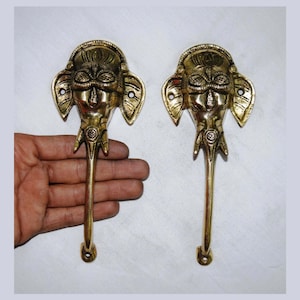 Ganesha Door Handle | Brass Elephant Door handle | Jumbo Elephant Pull