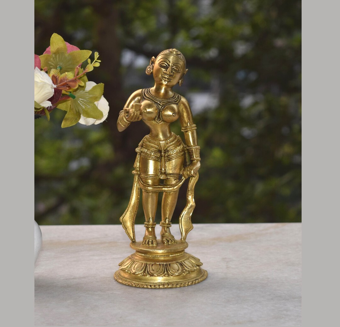 【重厚】【美品】金属製　踊る女性像　アジア　インテリア　約50cm 約3kg il_1080xN.3571745204_fnbr.jpg