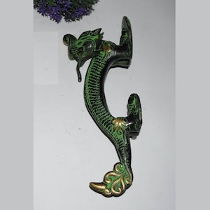 10'' Inches Dragon Handle | Brass Door Pull | Flying Lizard Door Accessories