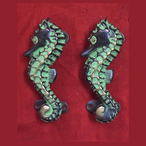 Brass Sea Horse Pull | Handicrafts Sea Horse Door Handle | Aquarium Shop Decoration
