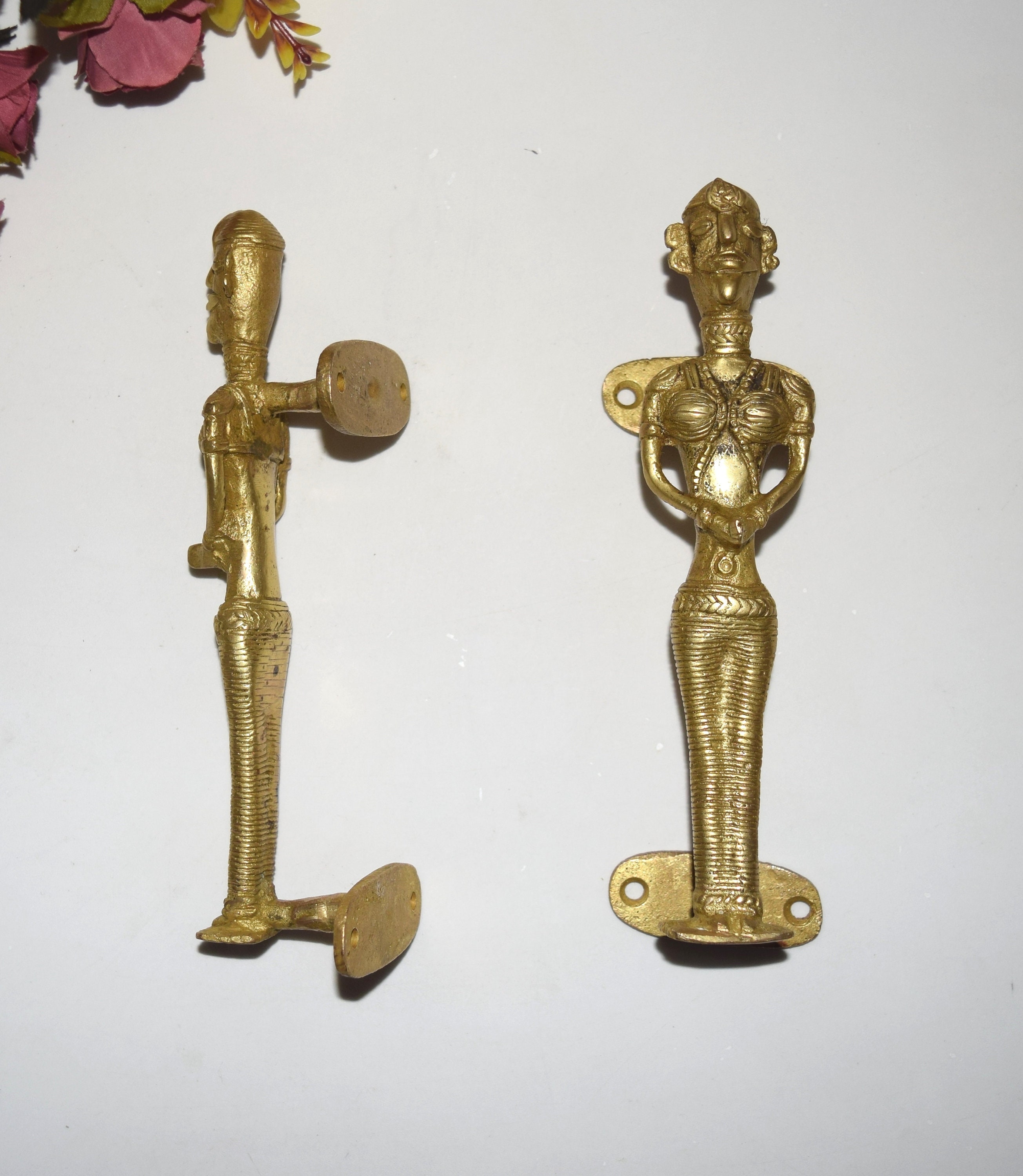 Handmade Brass Peacock Shape Antique Repro Drawer Door Pull Handle Home Décor eB