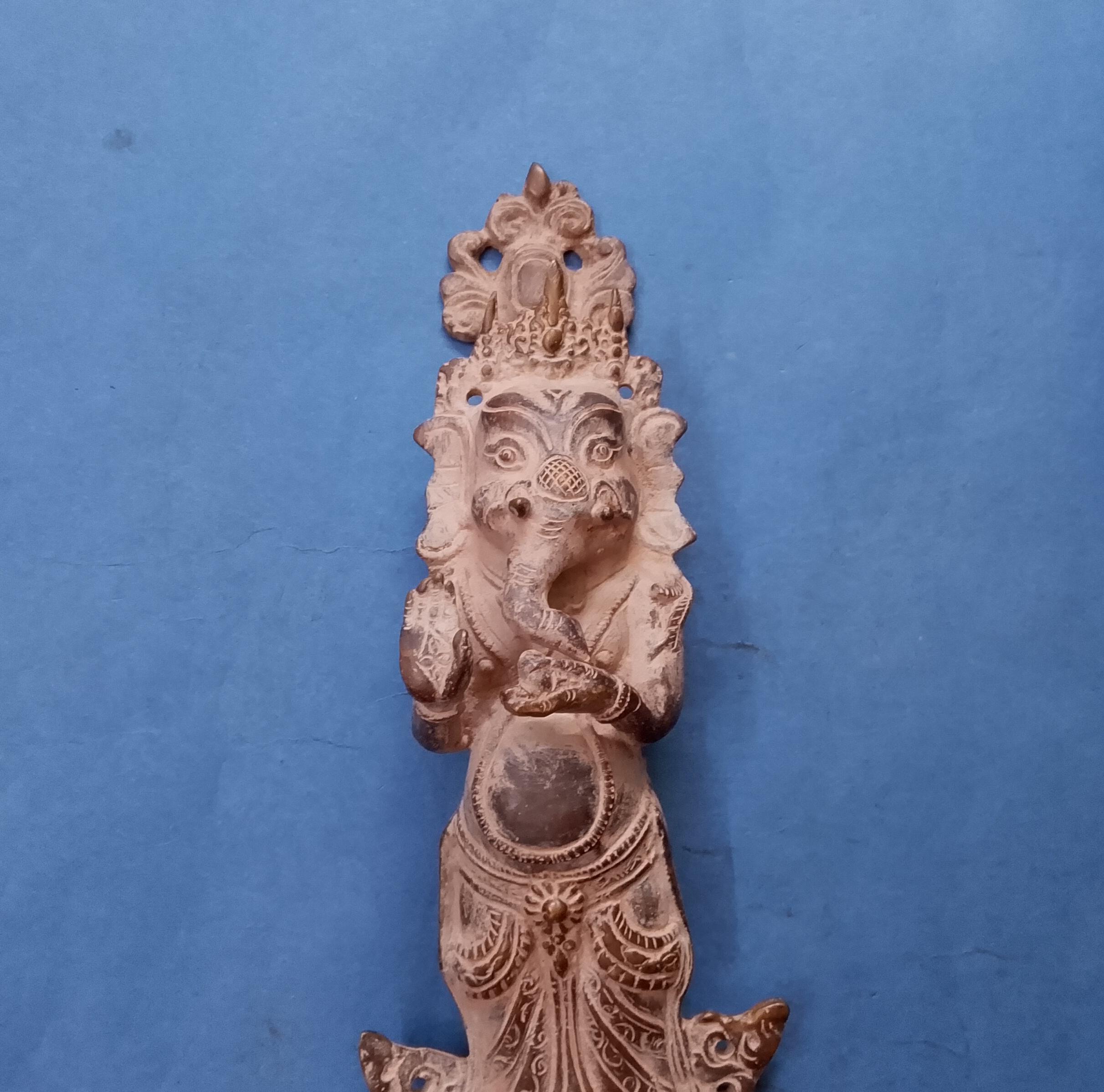 金属製真鍮製ドア ガネーシャ ハンドル 14 インチ ドア プル