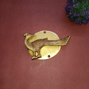 Pfau Türklopfer | Messing Handgefertigte Housewarming Türglocke