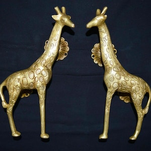 Brass Giraffe Door Handle | National Park Gate Pull