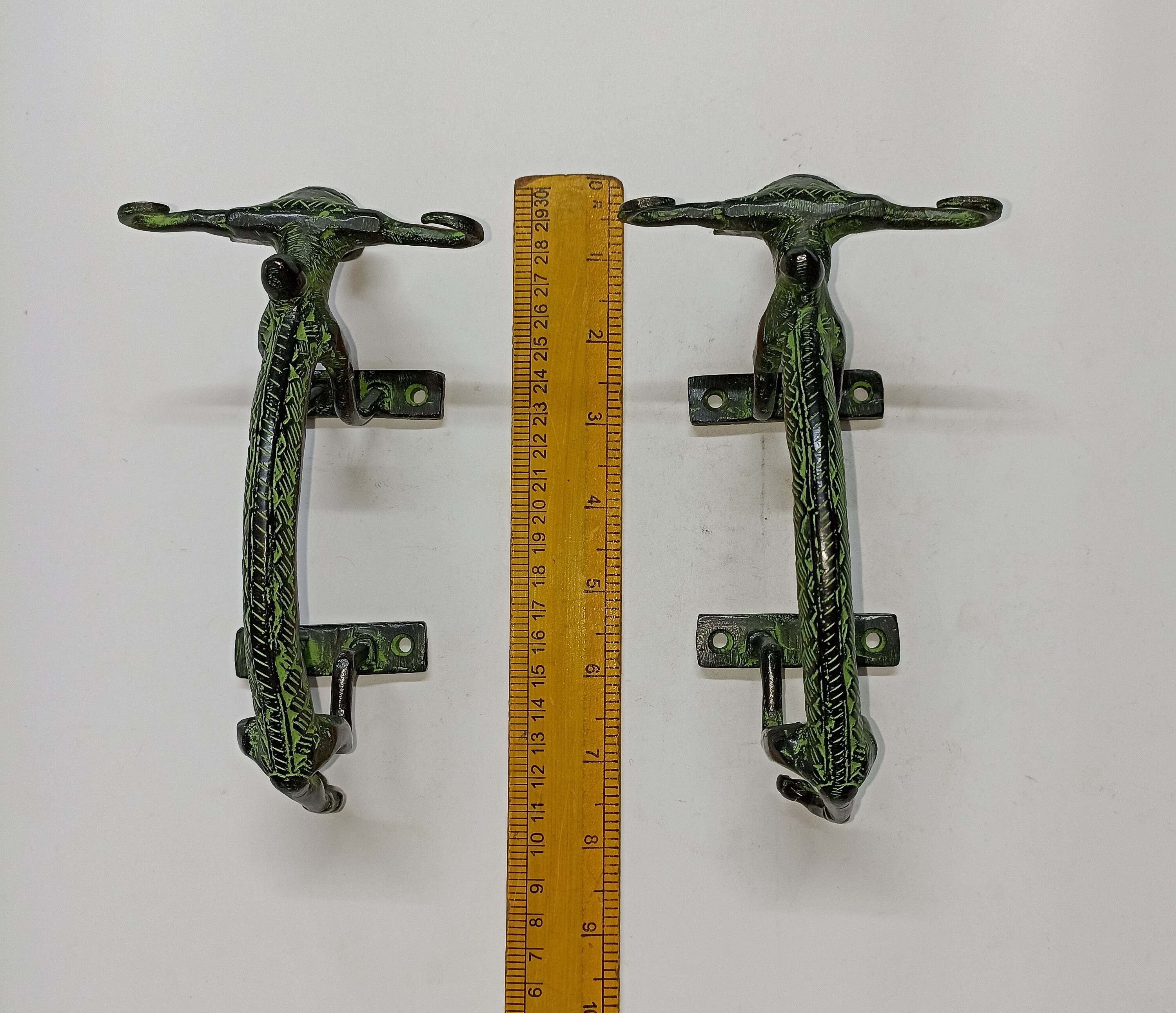Yak Animal Design Gate Handle Pair | Brass Bullock Shape Inner Door ...