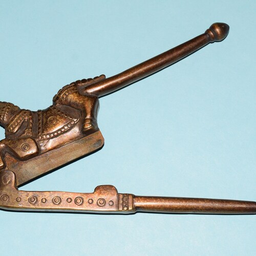 Brass Horse shops Betel Nut Cracker | Antique Kitchen Walnut Cracker | Bar Table Décor