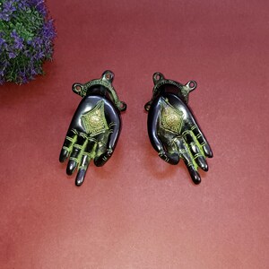 Girl Hand Door Pull | Brass Dancing Lady Hand Door Handle | Cabinet Drawer Knobs