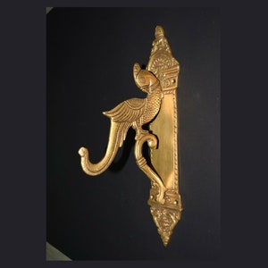 11.5&#39;&#39; Inches Parrot Wall Hook | Brass Peacock Shape Wall Coat Hook | Kitchen Bathroom Wall Decoration