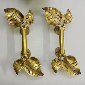 Dörrhandtag i mässingsformat | Dekorativt dörrhandtag för hem och trädgård