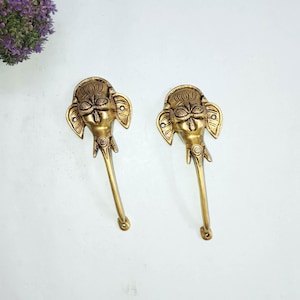 Ganesha Türgriff | Messing Elefant Form Tür Puller Set | Jbo Elefant Thema Dekor