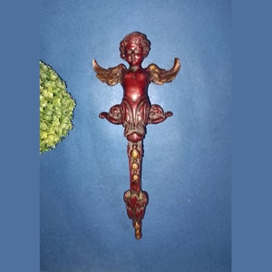 Dörrhandtag med babydesign och vingar | Mässingsmytiskt amorformat dörrhandtag för hem- och kontorsinredning