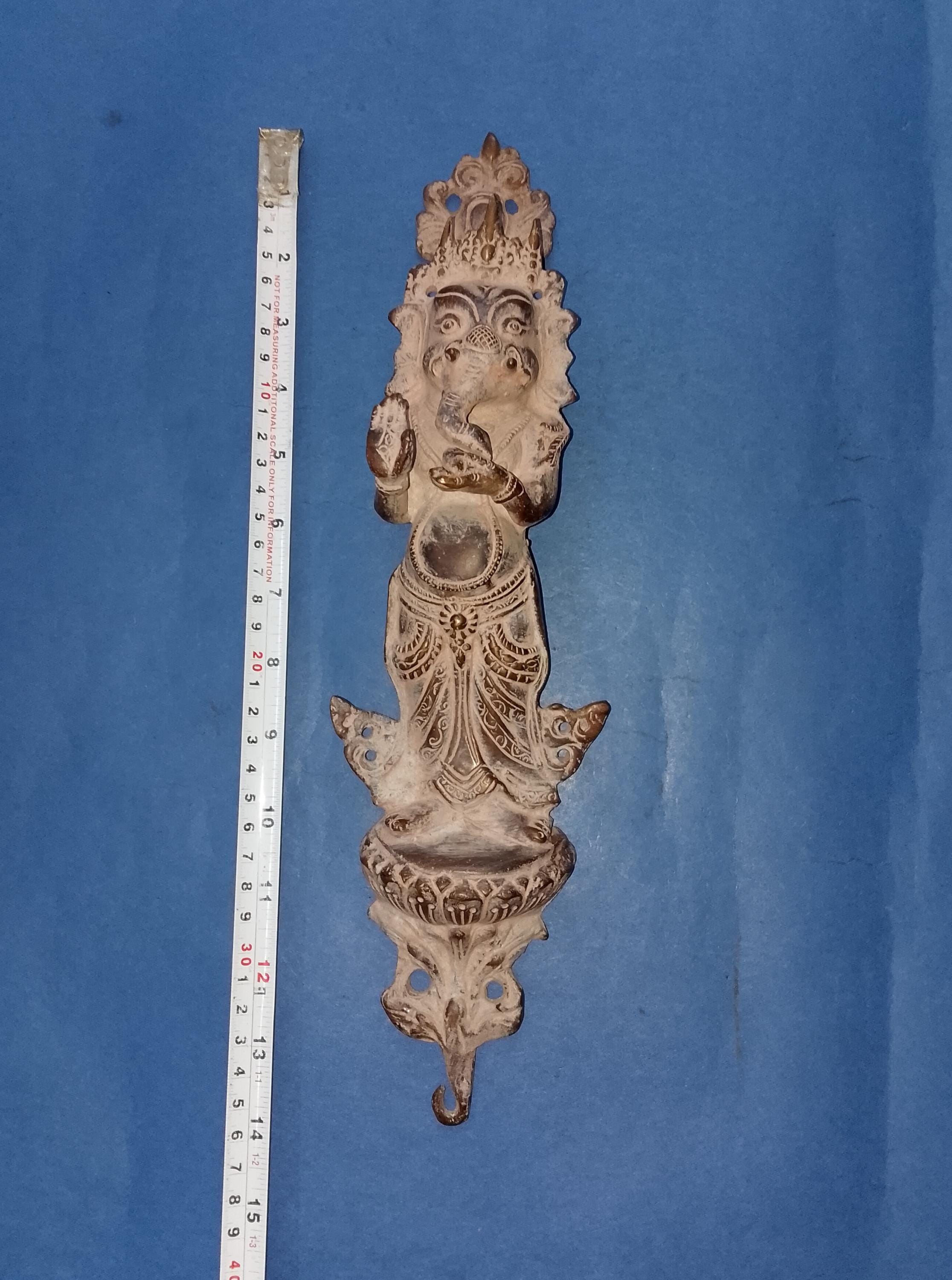 金属製真鍮製ドア ガネーシャ ハンドル 14 インチ ドア プル