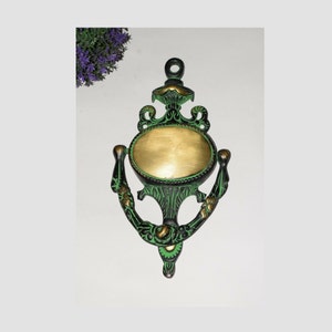 Dollhouse Empire Mirror Finish Handmade Knocker | Brass Victorian Gate Entryway Doorbell