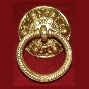 Tibetan Brass Door Bell | Buddhism Traditional Door Knocker | Buddhist Theme Door Decor